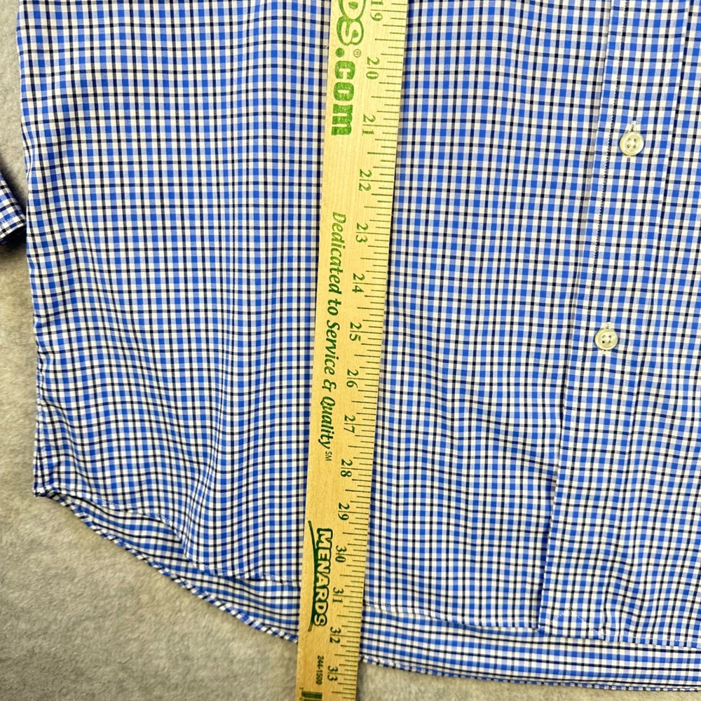 Polo Ralph Lauren Mens XL Classic Fit Performance Gingham Button Down Shirt Blue - Picture 5 of 7